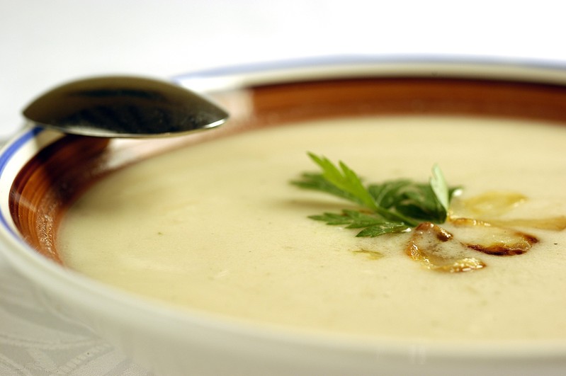 Рецепт: Суп-пюре с чесноком